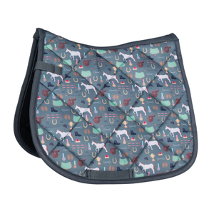 Manta de Silla de Montar Acolchada Estampada Ligera de Alta Calidad para Doma y Salto, Productos Ecuestres Personalizados al por Mayor - Product Image 1