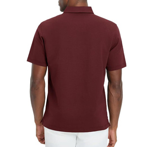 เสื้อโปโลสำหรับผู้ชายแขนสั้นใส่สบายพิมพ์โลโก้และยี่ห้อ - Product Image 5
