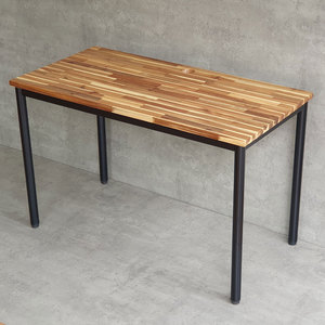 OMA HBOM013 System 120x60cm Acacia Wood and Bamboo PC <b>Desk</b> with Iron Legs <b>Folding</b> Computer <b>Desk</b> for Hotel & Living Room - Product Image 3
