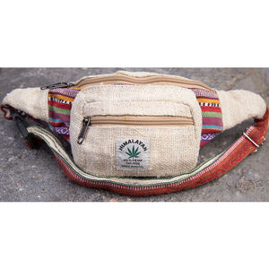 Riñonera de cáñamo duradero de primera calidad, multicolor, ecológica, ajustable, Hippie, multibolsillo, Natural, Bohemia, vegana - Product Image 2