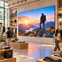 Écran LED intérieur HD 3840Hz P2 avec maintenance frontale, mur vidéo LED couleur intégrale sans soudure pour magasin de détail