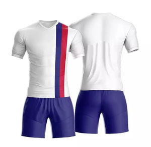 Personalizado liso poliéster transpirable hombres Deportes Fútbol Jersey conjuntos de uniformes de fútbol desgaste de color degradado, desgaste de fútbol, conjuntos - Product Image 1