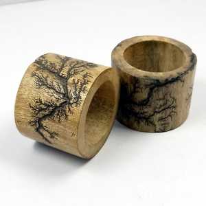 Super Qualité En Bois Forme Ronde Meilleure Vente Rond De Serviette Décoration De Table Décor À La Maison et Hôtel Utiliser Rond De Serviette En Bois - Product Image 3
