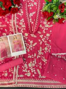 ชุดบอลลีวูดชนเผ่าอินเดีย,ชุดสูท Sharara Palazzo แต่งระบายปัญจาบชุดใหม่เปิดตัวจอร์จเกต - Product Image 5