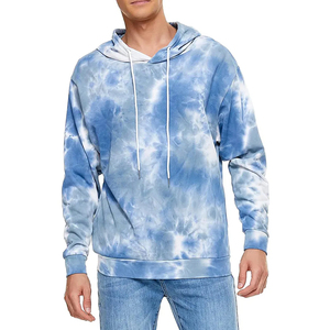 Vente en gros de sweat à capuche tie-dye en coton mélangé de base, respirant et confortable, vente à chaud, meilleur sweat à capuche tie-dye en tissu personnalisé - Product Image 3