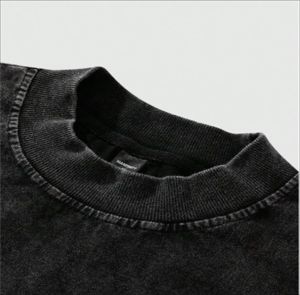 Ensemble court d'été surdimensionné pour homme, style urbain, avec t-shirt en coton respirant à manches courtes et short assorti en maille brodée - Product Image 3