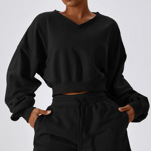 เสื้อมีฮู้ดผ้าฝ้ายเทอร์รี่หนาหรูหราออกแบบโลโก้ได้ตามต้องการ - Product Image 5