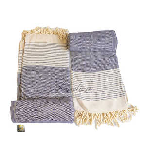 Toalla de playa ligera de algodón de bambú de alta comodidad Secado rápido con acabado suave Diseño resistente a la arena - Product Image 5
