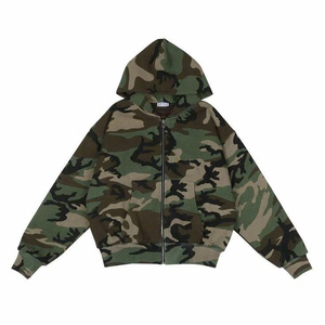 Sudadera con capucha de camuflaje, diseño elegante, tela suave, logotipo personalizado, posición de impresión y elección de color, perfecta para aumentar el interés del cliente - Product Image 3