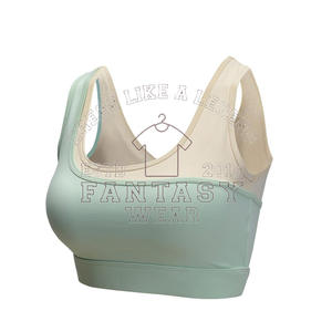 FANTASY WEAR 2026 Conjunto de sujetador deportivo sin espalda para mujer, conjunto de entrenamiento colorido con efecto fruncido para gimnasio, sujetador deportivo con diseño personalizado - Product Image 1