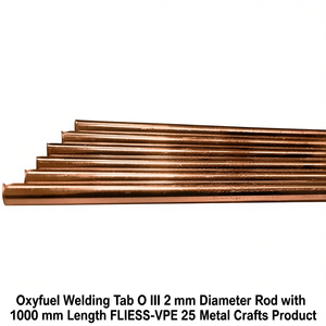 Bâton de soudage oxygène-flammes O III de 2 mm de diamètre avec une longueur de 1000 mm FLIESS-VPE 25 Produit pour l'artisanat métallique - Product Image 3