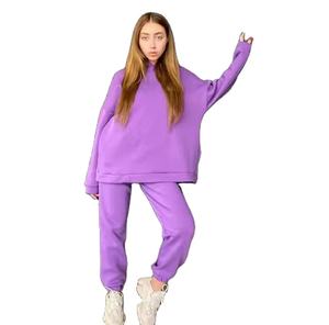 Custom Print Embroidery Sportswear Tracksuit Women Sweatsuit <b>Set</b> Two Pieces Workout <b>Sweatpants</b> and Long Hoodie Jogger <b>Set</b> - Product Image 4