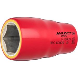 Hazet 6-Point Hexagonal Square 1/2'' <b>Socket</b> with Traction Profile 1000V Protective Insulation - Product Image 1