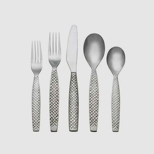 Stainless Steel PVD <b>Gold</b> Plated Cutlery Set with Unique Long Handle Square Design Luxury Spoons Utensils Set - Product Image 5