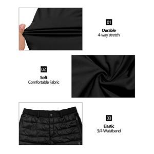 Pantalones acolchados de burbujas cálidos personalizados al por mayor de fábrica para hombre, pantalones acolchados de nieve impermeables para exteriores de invierno con logotipo - Product Image 4