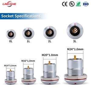 Özel Tasarım FGG Konnektör Kablosu Çekme İtme Dişi 2-18 Pin FGG 0L 1L 2L 3L - EGG Su Geçirmez Çekme İtme Dairesel Konnektörler - Product Image 3