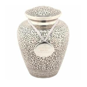 Urne de crémation en métal, entièrement en relief, en Aluminium gravé, pour adulte, pour cendres humaines, pour funérailles, pour adulte - Product Image 4