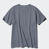 T-shirts pour hommes à manches courtes, coupe ample, de haute qualité, 60% coton AIRism, 40% polyester, personnalisables
