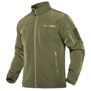 Chaqueta Softshell para deportes al aire libre para hombre, chaquetas Bomber de lana para otoño e invierno, chaquetas Softshell multibolsillo impermeables a prueba de viento - Product Image 1
