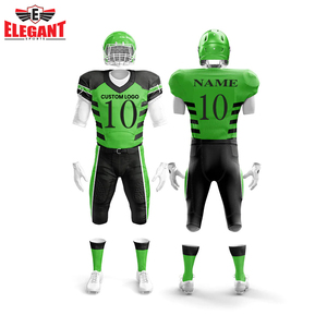 Uniforme de fútbol americano de diseño personalizado de alta calidad, manga corta, transpirable, de talla grande, función de impresión por sublimación, nombre del equipo - Product Image 6