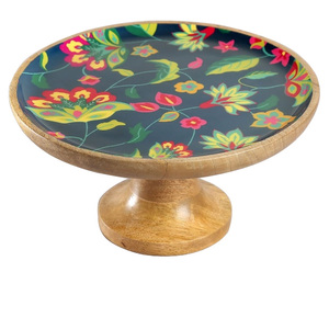 Soporte de Pastel de Metal de 2 Niveles, con Borde Decorativo de Cristal, para Frutas y Pasteles, Acabado Niquelado, Tendencia en Ventas - Product Image 5
