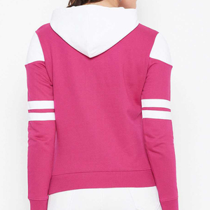 เสื้อฮู้ดผู้หญิงคุณภาพสูงปี 2023 ผ้าฝ้ายแบบกำหนดเอง สวมใส่สบาย เป็นมิตรกับสิ่งแวดล้อม แขนยาว คอกลม สำหรับฤดูใบไม้ผลิและฤดูใบไม้ร่วง สีพื้น - Product Image 6