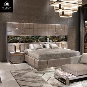 <span class=keywords><strong>Letto</strong></span> Moderno Stile Villa con <span class=keywords><strong>Testiera</strong></span> Larga, Set di Mobili per Camera da <span class=keywords><strong>Letto</strong></span>, Lussuoso Rivestimento in <span class=keywords><strong>Tessuto</strong></span>, Personalizzazione per Hotel - Product Image 5