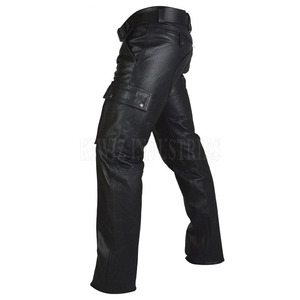 กางเกงคาร์โก้หนังผู้ชายดีไซน์ใหม่ น้ำหนักเบา สวมใส่สบาย คุณภาพสูง ราคาดีที่สุดสำหรับผู้ใหญ่ - Product Image 2