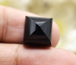 Natural <b>Black</b> <b>Onyx</b> Pyramids Crystal All Sizes Available <b>Black</b> Agate Crystals Faceted Pyramids for Jewelry & Crystal Crafts - Product Image 5