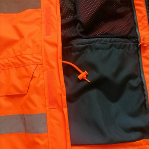 Vêtement de travail haute visibilité personnalisé de classe 3, veste bomber d'hiver réfléchissante de sécurité, imperméable, haute visibilité - Product Image 6