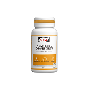 HODAF OEM ODM <span class=keywords><strong>Vitamin</strong></span> B & C Tablet kunyah 0.7g Per Tablet metabolisme energi mendukung - Product Image 5