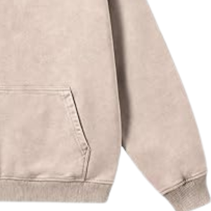 Sweat-shirt à capuche beige délavé, style vintage minimaliste, en molleton doux, streetwear, vêtement d'hiver pour hommes et femmes - Product Image 6