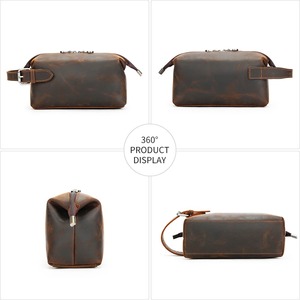 Desain baru kanvas nilon Pria Wanita perjalanan kulit terbaik <span class=keywords><strong>Kit</strong></span> perlengkapan mandi Pria Wanita Plus tas tas tas rias perlengkapan mandi - Product Image 3