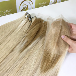 ผมต่อแบบเวียดนามลูกไม้สีเข้ม100% ผู้บริจาคเดี่ยว - Product Image 1