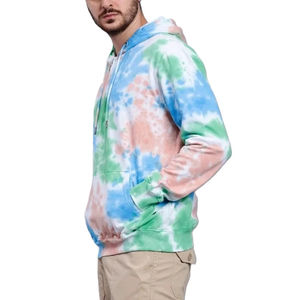 บริการ OEM เสื้อฮู้ดดี้สตรีทแวร์ ลายมัดย้อม สีพื้น สำหรับฤดูหนาว สวมใส่สบาย แห้งเร็ว ระบายอากาศดี ผ่านกระบวนการซัก รักษ์โลก ปี 2025 รับสกรีนโลโก้ตามแบบ - Product Image 4