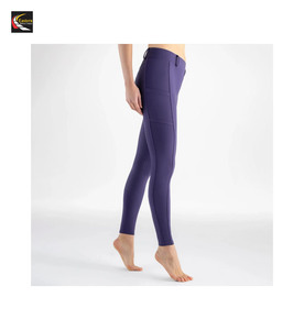 Bas prix meilleur pantalon d'entraînement et de compétition d'équitation pour hommes culottes légères équestres de couleur unie pour les filles - Product Image 4