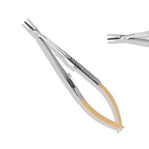 Mathieu 17cm Length Manual Dental Orthodontic Surgical Instruments-Elastic Placement Plier Hemostat Needle <b>Holder</b> - Product Image 2