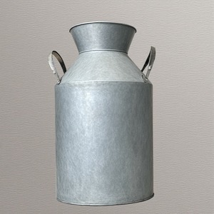 กระป๋องนมชุบสังกะสีตกแต่งบ้านไร่แบบคลาสสิกพร้อมดีไซน์สีเทาโบราณเหมาะสำหรับห้องครัวสวนกลางแจ้งและการตกแต่งภายในร้านกาแฟ - Product Image 2