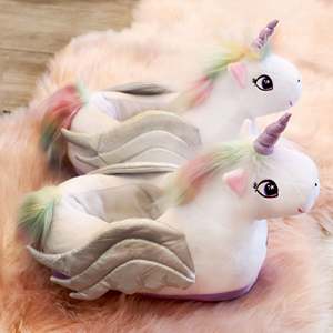 Pegasus SLOFFIES Talla Única para Niños, Pantuflas de Unicornio para el Hogar - Product Image 1