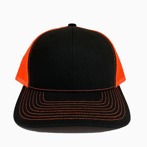 Chapeau de sport à 6 panneaux en maille orange vif avec logo personnalisable, style quotidien pour l'extérieur, fabriqué en Injae Vina Headwear - Product Image 1