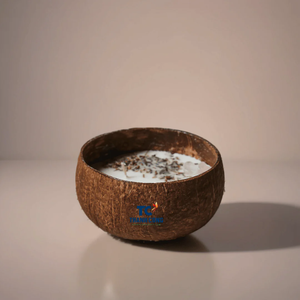 VELA DE COCO personalizable de Vietnam en cuenco de coco con logotipo grabado y múltiples mezclas de fragancias - Product Image 5