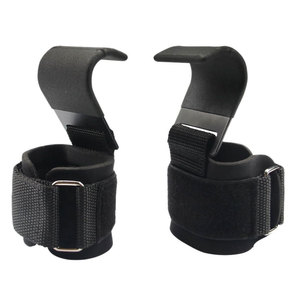 Best Selling High Quality Unisex Heavy Duty Neoprene Non-Slip Power Hooks Solid Color Customizable Logo Wholesale Fitness - Product Image 1