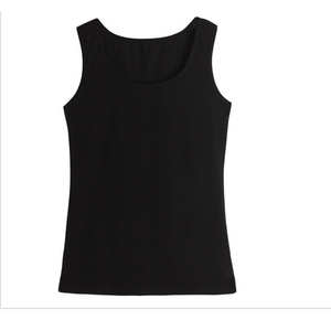 Débardeur court en coton tricoté doux de haute qualité pour femmes bio Hauts respirants écologiques personnalisés - Product Image 2