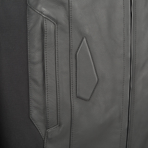 แจ็กเก็ตกันหนาวหนังวัวสีดำสำหรับผู้ชายแจ็คเก็ตนักแข่งรถมอเตอร์ไซค์แนวสตรีท/ชุดเกราะป้องกัน - Product Image 5