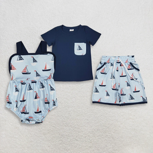 Ropa para Niñas, Conjunto de Verano con Camiseta de Manga Corta con Lazos Rosas y Rayas y Pantalones Cortos - Product Image 6