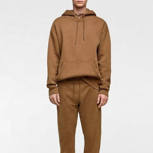 Ensemble de survêtements d'hiver en polaire personnalisés unisexe 100% coton pantalon de jogging coupe-vent toutes les tailles logo imprimé vente en gros - Product Image 6