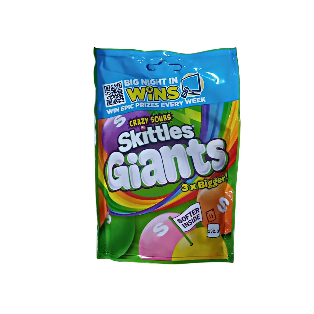 Savor the Zesty Adventure Skittles Sours Giants 132g An Explosive Symphony of Sour Flavors