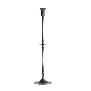 Portavelas de metal de estilo vintage, candelabro de hierro pintado en negro con diseño de metal, Centro de Recepción de boda - Product Image 1