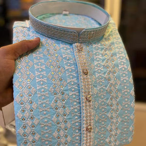 Handmade <b>Men</b> Premium Designer Cotton Kurta Stylish Ethnic Casual and Wedding <b>Wear</b> for <b>Festive</b> Occasions Stylish Ethnic Clothing - Product Image 1