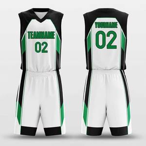 Vente en gros de maillots de basket-ball taille plus personnalisés ensemble de shorts uniforme d'équipe imprimé par sublimation confortable respirant 100% polyester - Product Image 1